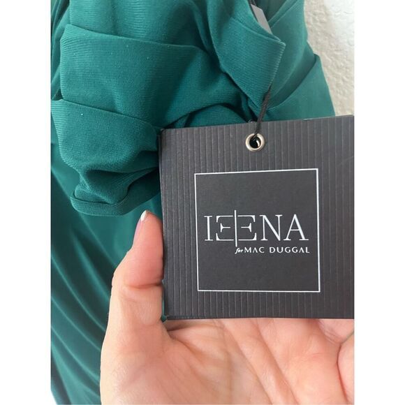 Mac Duggal RUCHED JERSEY DROP SHOULDER FOLDOVER GOWN 26570 New - Picture 5 of 10